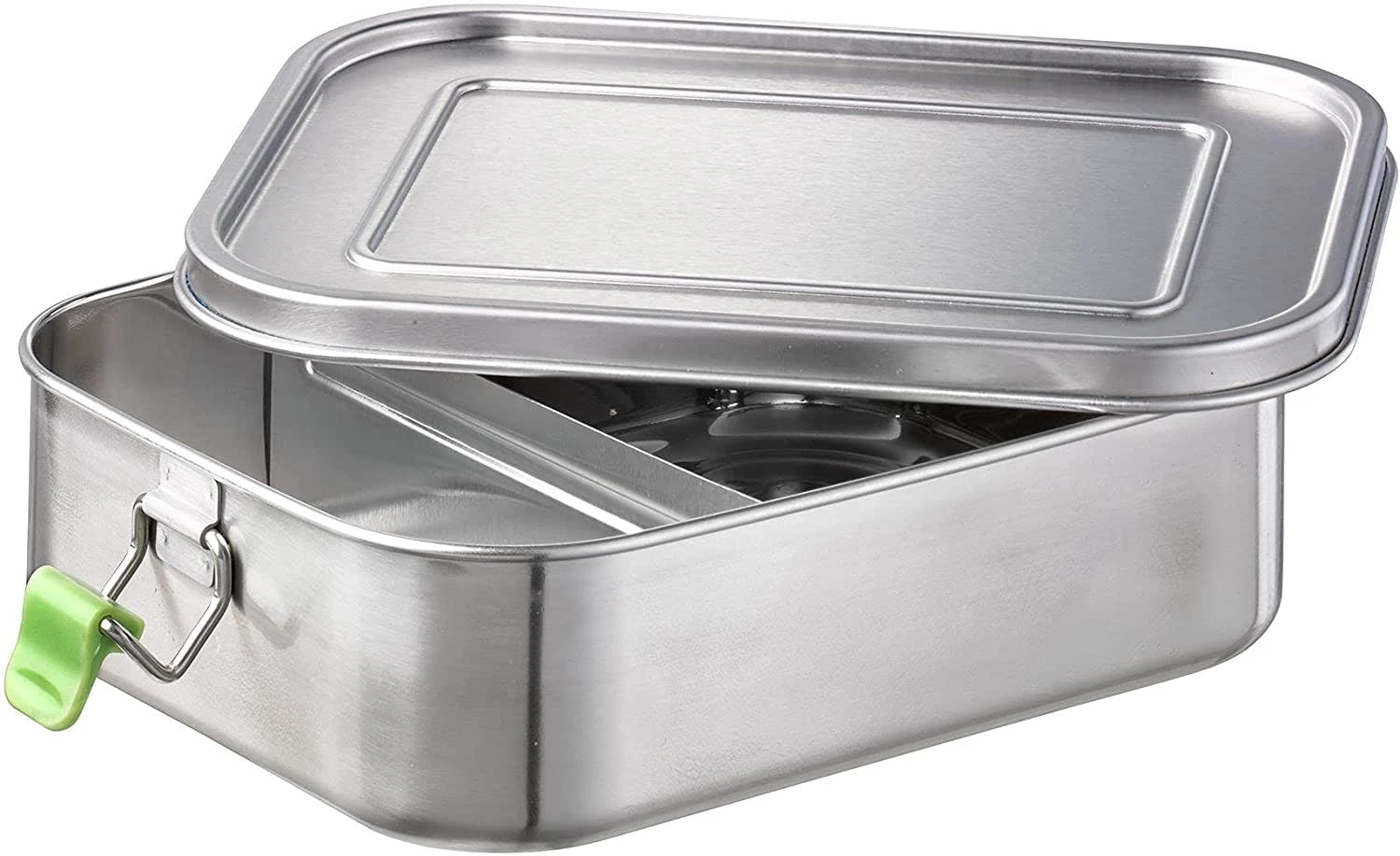 APS 66900 Hochwertige Edelstahl Lunchbox / Brotdose 800 Ml Inkl. Trennwand / Auslaufsichere Frischhaltedose 4 APS 66900 Hochwertige Edelstahl Lunchbox / Brotdose 800 Ml Inkl. Trennwand / Auslaufsichere Frischhaltedose – Bild 2