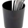4x APS Tischreste- / Besteckbehälter Ø 13 Cm, H: 15 Cm SAN, Schwarz Mit Verchromten Boden -APS 1d1cfd85 1daa 4059 a1c4 f0159f573060 3