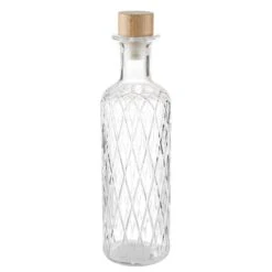 APS Glaskaraffe -DIAMOND- Ø 8 Cm, H: 28 Cm, 0,8 Liter