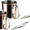 APS 65071 Mini Feuerzangenbowle Set, 2 Edelstahl Becher Im Kupfer-Look, Punschgefäß, 2 Mini-Feuerzangen 2 APS 65071 Mini Feuerzangenbowle Set, 2 Edelstahl Becher Im Kupfer-Look, Punschgefäß, 2 Mini-Feuerzangen -APS 29bcc6cb ba01 4a36 bd6f 5c43e36b2dc8 1