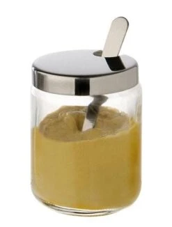 APS 40464 Senf-Töpfchen Komplett Mit Deckel Und Löffel