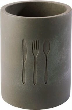 2x APS Besteckbecher SIERRA, Beton, Durchmesser: 110 Mm (außen), 95 Mm (innen),