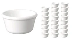 APS 24er Set Dipschälchen/Dipschalen -CASUAL- Ø 10 Cm, H: 4,5 Cm, 150 Ml Melamin, Weiß -APS 464313b6 a055 4456 823c cd10c0bcf207 1