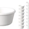 APS 24 Stk Dip Schalen- 7,5 Cm, H: 4 Cm, 70 Ml Melamin, Weiß -APS 464313b6 a055 4456 823c cd10c0bcf207