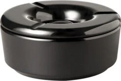 5x APS Wind-Aschenbecher STORM, Material: Melamin, Farbe: Schwarz