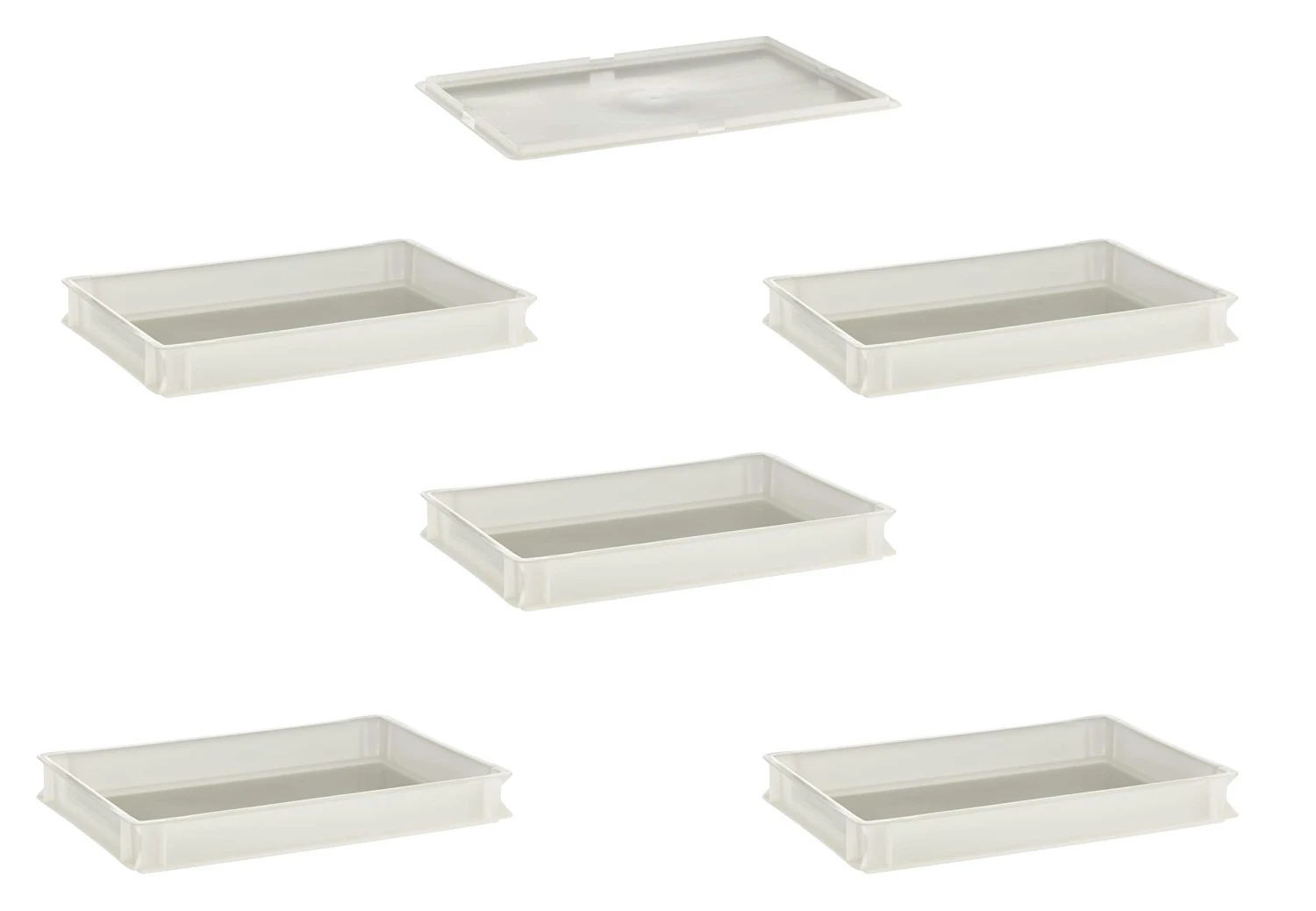 APS 98589 Teigbehälter - 10 Pizzaballenbox Mit 1 Deckel, Stapelbar, 56,5 X 36,5 Cm 4 APS 98589 Teigbehälter - 10 Pizzaballenbox Mit 1 Deckel, Stapelbar, 56,5 X 36,5 Cm – Bild 2