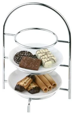 APS Serviergestell/Servierständer/Telleretagére/Tellerhalter18,5 X 15,5 Cm, H: 26 Cm