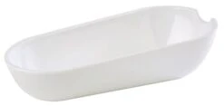 4x APS Besteck-Ablage GLOSS, 22,5 X 11 Cm, H: 6 Cm Melamin, Weiß, Spülmaschinengeeignet.