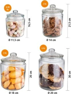 APS Vorratsglas/Aufbewahrungsglas -CLASSIC-Ø 11,5 Cm, H: 16 Cm -APS 9c9ff4a5 b214 4a3f a6e7 75dd105dd121