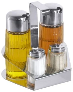 APS 5x Menage Salz/Pfeffer TREND LINE, Aus Glas, Oberteil Kunststoff Verchromt, -APS b26f2353 997c 4082 850d db8447b859ad 1