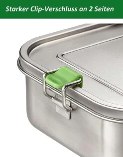 APS 66901 Hochwertige Edelstahl Lunchbox / Brotdose 1.100 Ml Inkl. Trennwand / Auslaufsichere Frischhaltedose -APS b431d23e 39c0 4c35 aa3d b8e80611aeb5