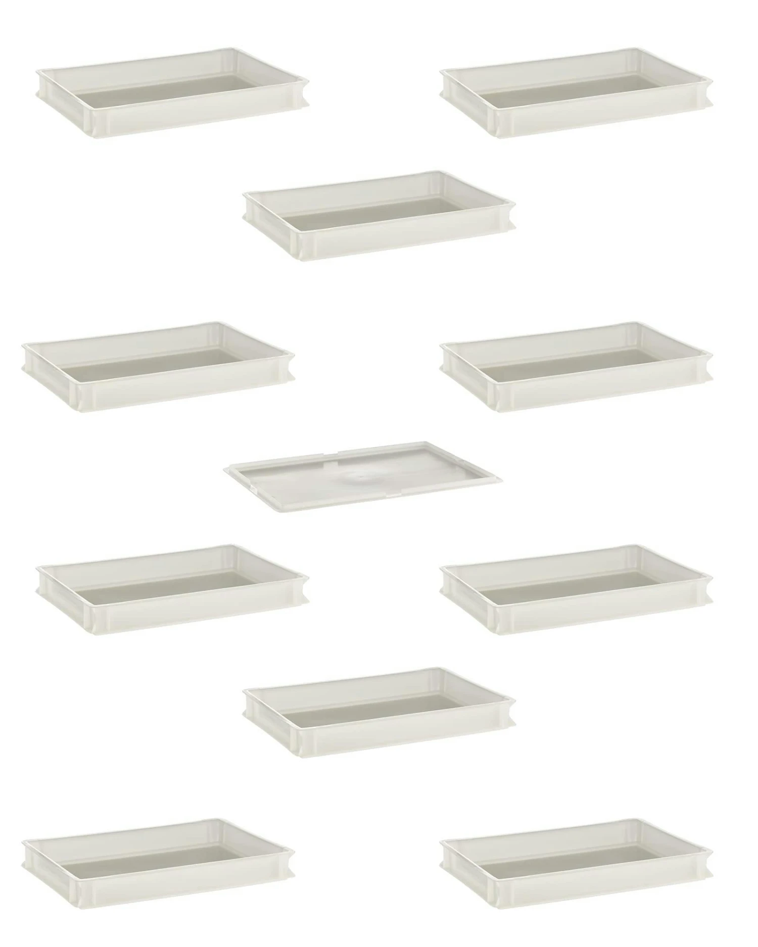 APS 98589 Teigbehälter - 10 Pizzaballenbox Mit 1 Deckel, Stapelbar, 56,5 X 36,5 Cm 3 APS 98589 Teigbehälter - 10 Pizzaballenbox Mit 1 Deckel, Stapelbar, 56,5 X 36,5 Cm