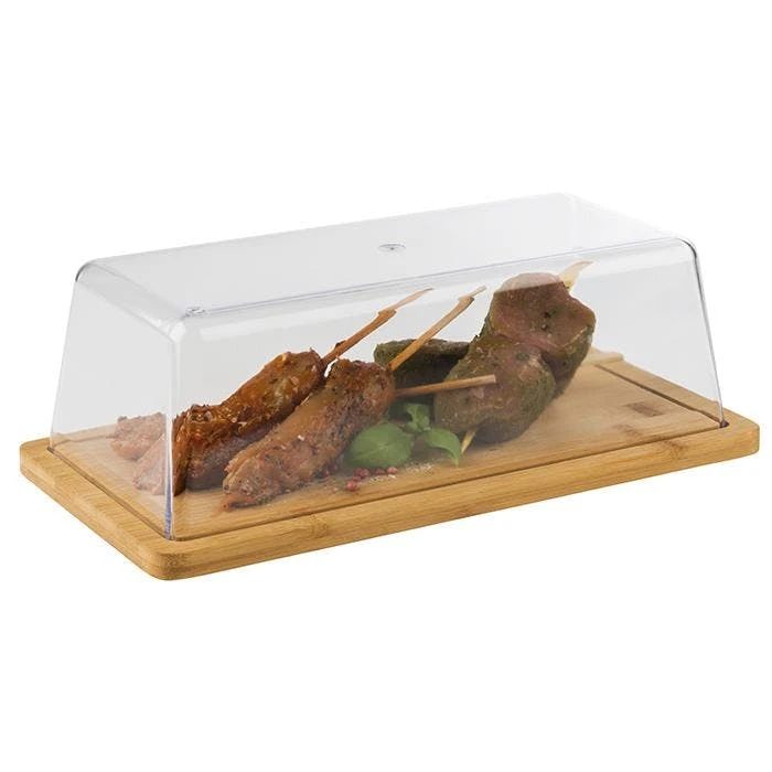 APS Tablett Aus Bambusholz Mit Frischhaltehaube BxTxH: 32 X 16,5 X 11 Cm 9 APS Tablett Aus Bambusholz Mit Frischhaltehaube BxTxH: 32 X 16,5 X 11 Cm – Bild 7