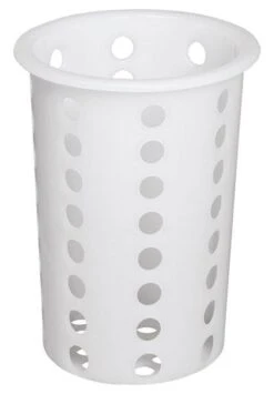 4x APS Tischreste- / Besteckbehälter Ø 13 Cm, H: 15 Cm SAN, Schwarz, Mit Verchromten Rand -APS e3454d5b 3d06 4d40 b3f4 7f1f17cd2086 1