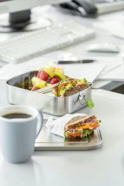 APS 66901 Hochwertige Edelstahl Lunchbox / Brotdose 1.100 Ml Inkl. Trennwand / Auslaufsichere Frischhaltedose -APS f57b002e 03dd 43f1 9108 ffee9f959a86