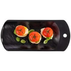 APS Tablett -BRÖTCHENSCHÜTTE- 41 X 18 Cm, H: 3 Cm, Schwarz, Schieferlook -APS fac1171d 78a7 4ca4 b1df b9792b09b492