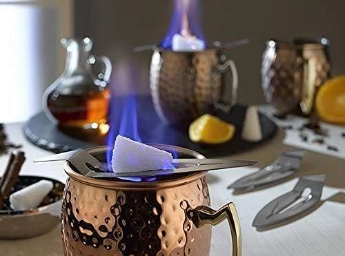 APS 65072 Mini Feuerzangenbowle Set, 2 Edelstahl Becher Im Kupfer-Look, Punschgefäß, 2 Mini-Feuerzangen 8 APS 65072 Mini Feuerzangenbowle Set, 2 Edelstahl Becher Im Kupfer-Look, Punschgefäß, 2 Mini-Feuerzangen – Bild 6